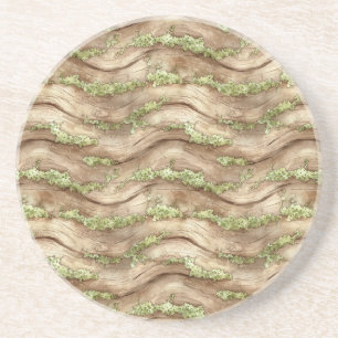 Posavasos Árbol marrón verde