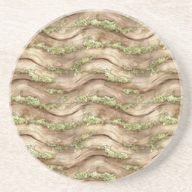 Posavasos Árbol marrón verde (Frente)