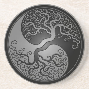 Posavasos Árbol oscuro de Yin Yang