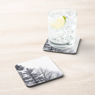 Posavasos Árboles cubiertos de nieve: Vertical