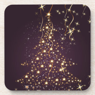 Posavasos Árboles de Navidad brillantes de PixDezines