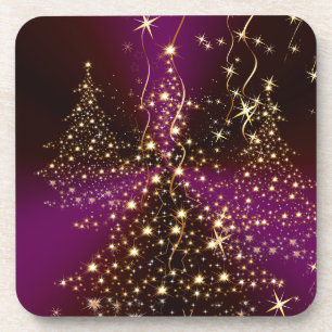 Posavasos Árboles de Navidad brillantes de PixDezines