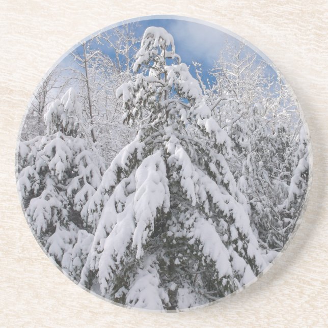 Posavasos Árboles nevados