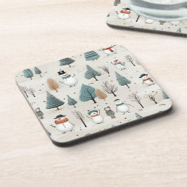 Posavasos Árboles y snowman