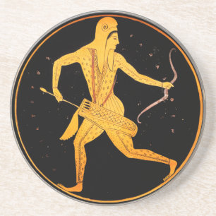 Posavasos ARCHER SKYTHIER Tondo Figura roja del ático grieg