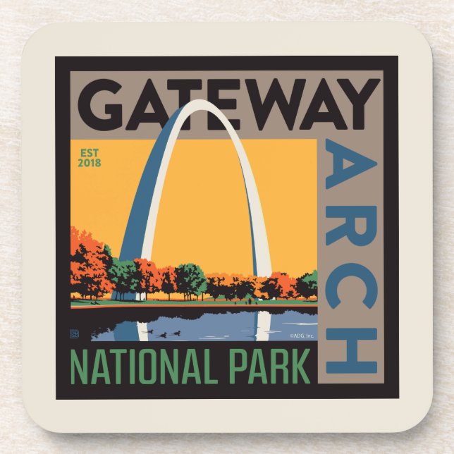 Posavasos Arco de puerta de enlace | St. Louis, Missouri (Frente)