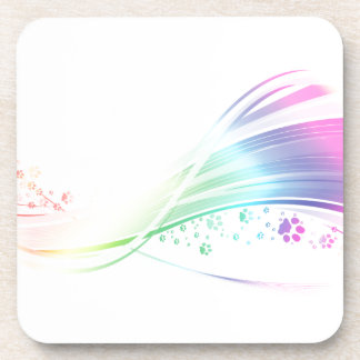 Posavasos Arco iris de Pawprint