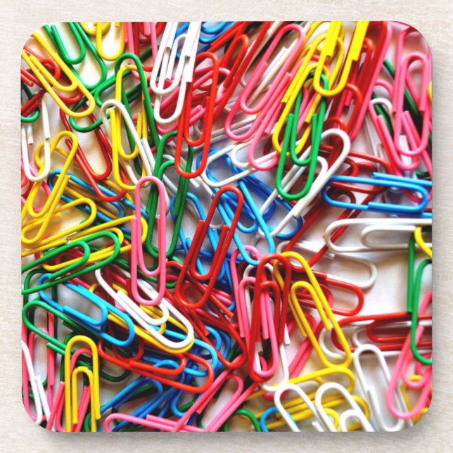 Posavasos Arcoiris de Paperclip (Frente)