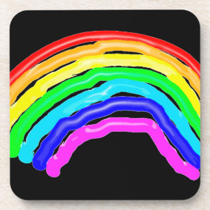 Posavasos Arcoiris dibujado
