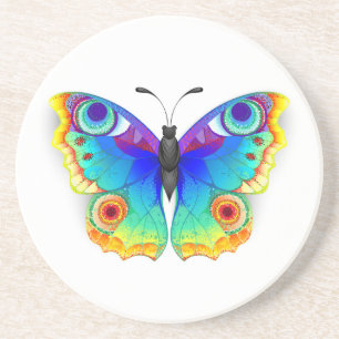 Posavasos Arcoiris mariposa Peacock Eye