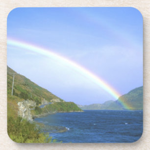 Posavasos Arcoíris sobre el lago Hawea, Isla Sur, Nueva