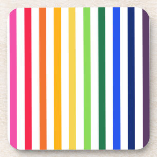 Posavasos Arcoiris y rayas blancas