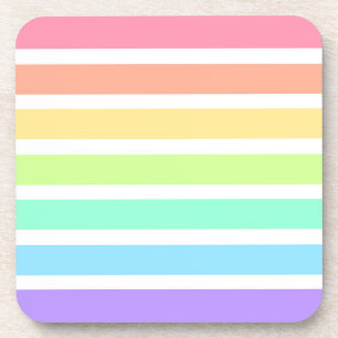 Posavasos Arcoiris y rayas blancas
