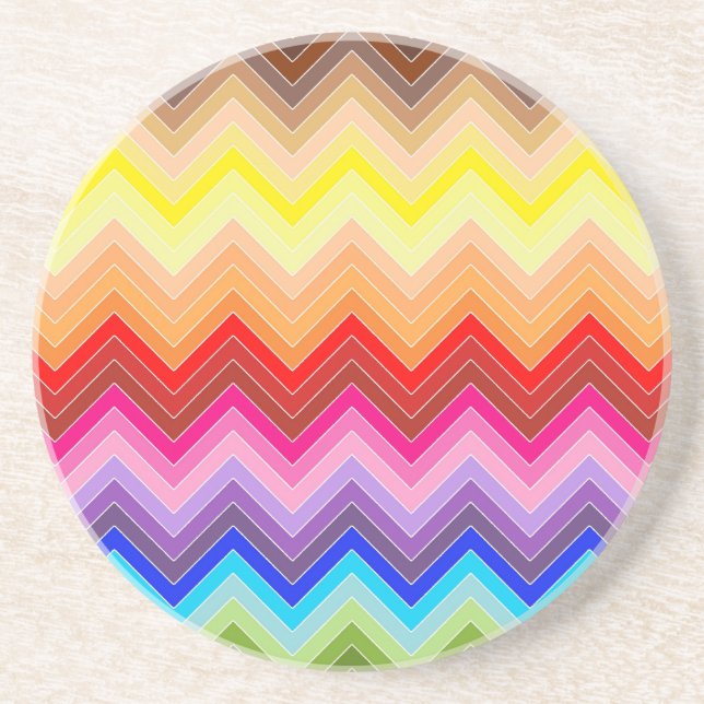 Posavasos Arcoíris Zig Zag (Frente)