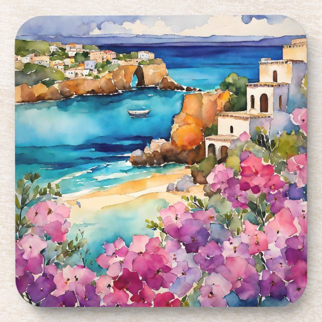 Posavasos "Arcos A Orillas Del Mar" (Frente)
