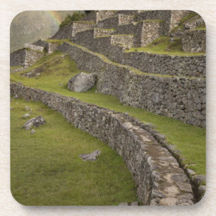 Posavasos Arcos de lluvia sobre las terrazas agrícolas, Mach