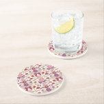 Posavasos Arcos rústicos y flor magenta<br><div class="desc">Boho y montaña rústica con ilustracion a mano de arcos y flores en magenta.</div>