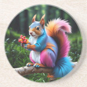 Posavasos Ardilla Cuta En La Rama-19274