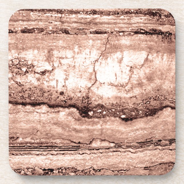 Posavasos Arena Dune Granita, rocas de piedra marrón canela (Frente)