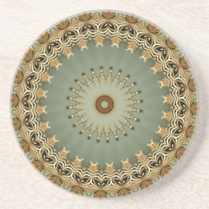 Posavasos Arenero decorativo verde de arenisca