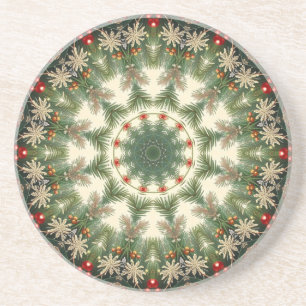Posavasos Arenero decorativo verde de arenisca