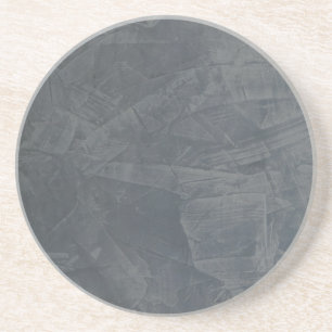 Posavasos Arenisca Gris Sólido — Fondo Personalizado