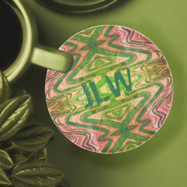 Posavasos Arenisca rosa y verde de Boho con iniciativas (Subido por el creador)