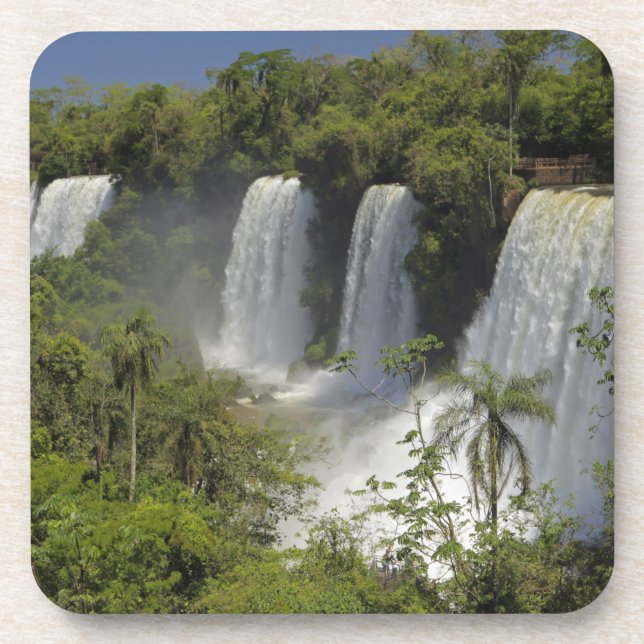 Posavasos Argentina, Cataratas del Iguazú al sol. (Frente)