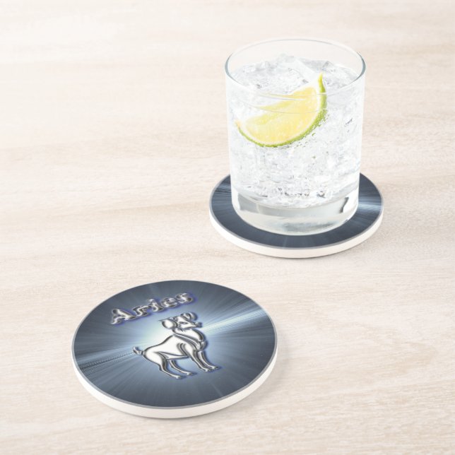 Posavasos Aries del cromo (Lado)