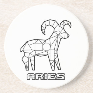 Posavasos Aries Zodiac Rótulo