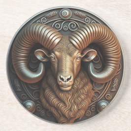 Posavasos Aries Zodiac Rótulo Aries Horoscopio