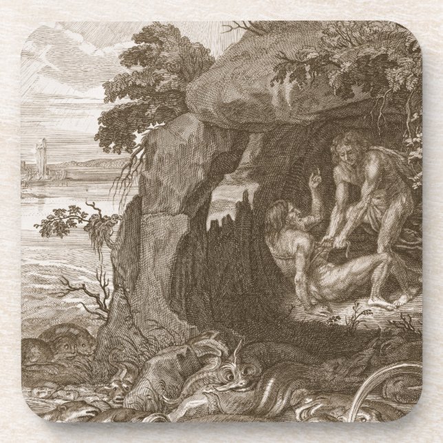 Posavasos Aristeus obliga al proteus que revele sus (Frente)