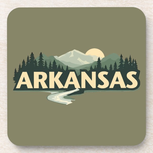 Posavasos Arkansas Estados Unidos (Frente)