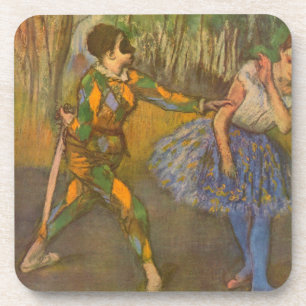 Posavasos Arlequín y Colombina de Edgar Degas Arte Antiguo