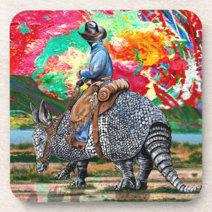 Posavasos Armadillo Cowboy