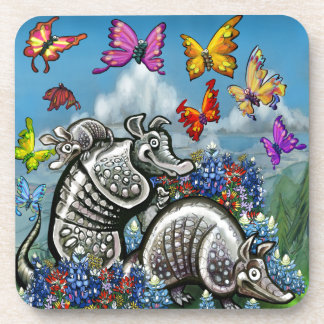 Posavasos Armadillos Bluebonnets Mariposas Flores silvestres
