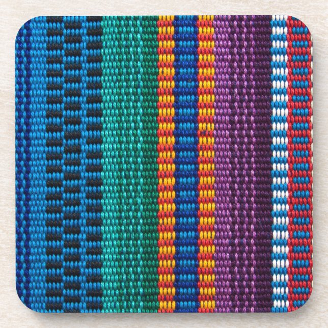 Posavasos Armadura tradicional de la tela de Guatemala (Frente)