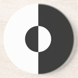 Posavasos Armonía blanca y negra