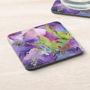 Posavasos "Armonía caótica" Arte abstracto contemporáneo