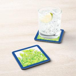 Posavasos 'Armonía en verde' en un conjunto de montaña rusa