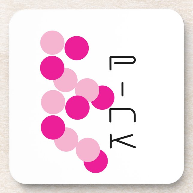 Posavasos Armoniosa fusión rosa (Frente)