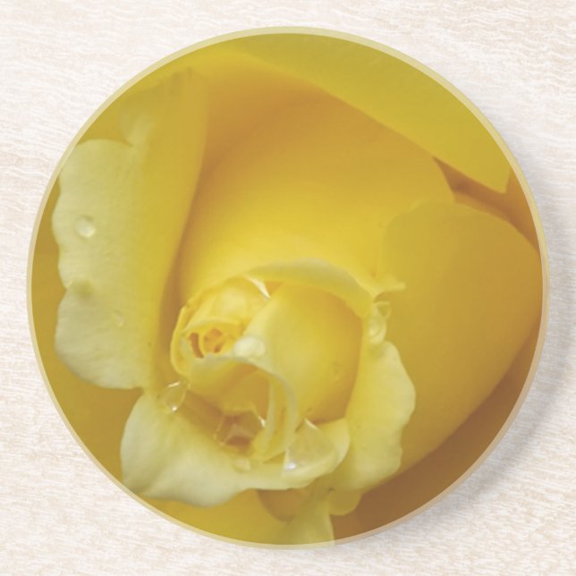 Posavasos Aromas de rosa amarillo (Frente)