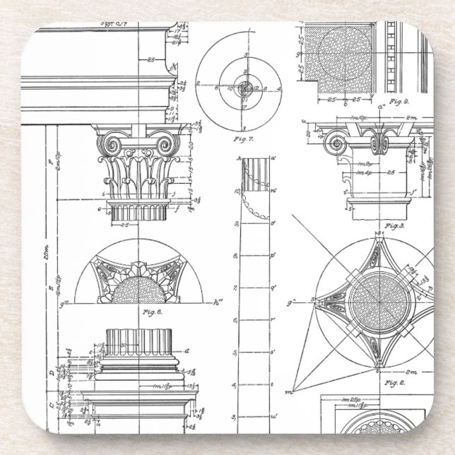 Posavasos Arquitectura de época (Frente)