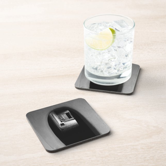 Posavasos Arquitectura de las puertas de Adobe Foto en blanc (Lado Derecho)