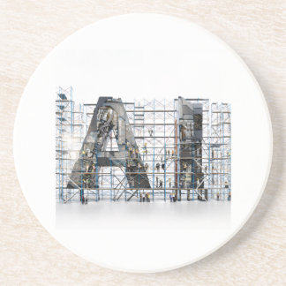 Posavasos Arquitectura de letras industriales Arte