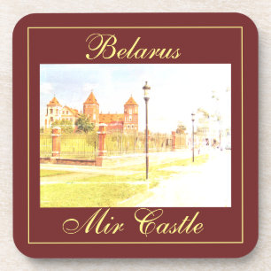 Posavasos Arquitectura del castillo de Mir de Bielorrusia Na