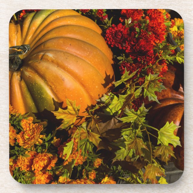Posavasos Arreglo de Calabaza y Mum (Frente)