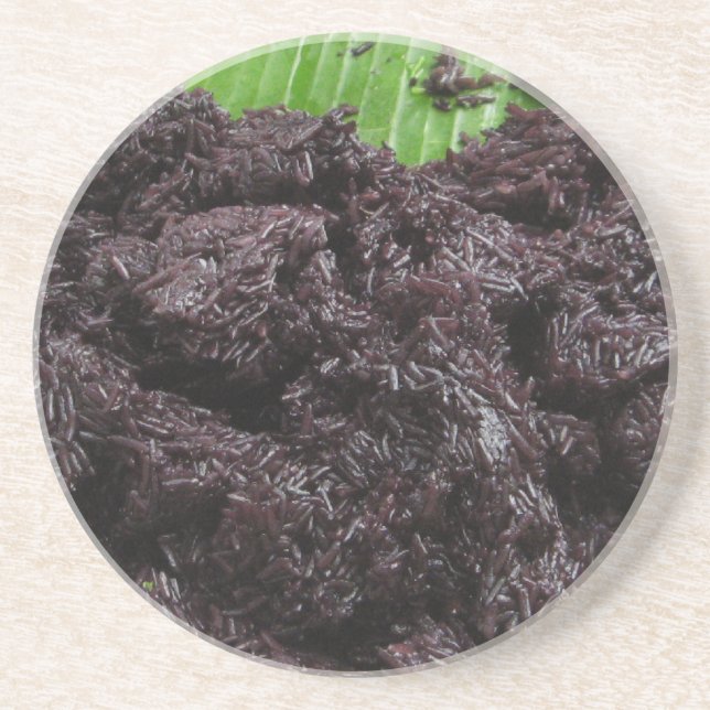 Posavasos Arroz pegajoso negro lao tailandés [presa Khao Nia (Frente)