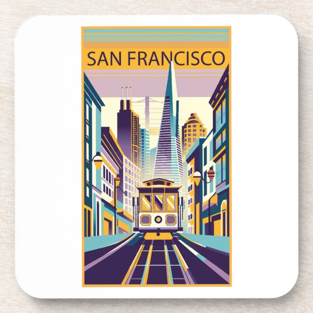 Posavasos Art Deco de San Francisco California (Frente)