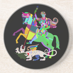 Posavasos Art déco San Jorge el asesino del dragón